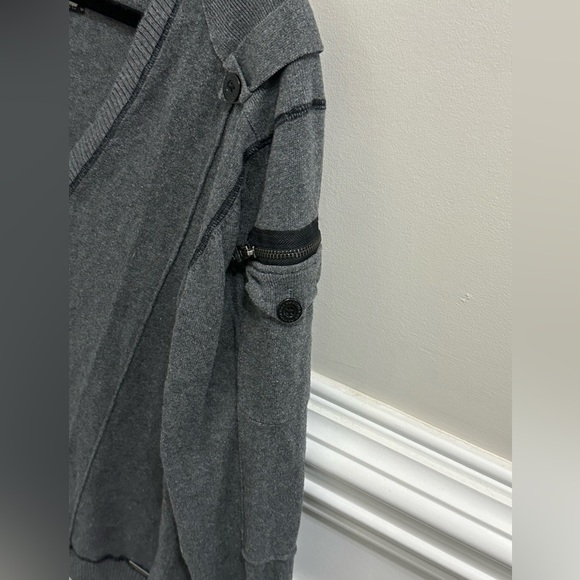 Buckle Men’s Black Label Slim Fit 💯 Cotton Cardigan size XL - Picture 3 of 6